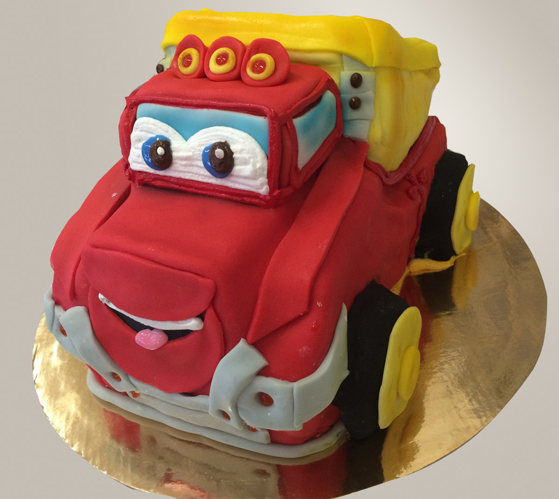 Vaikiškas tortas Automobiliukas