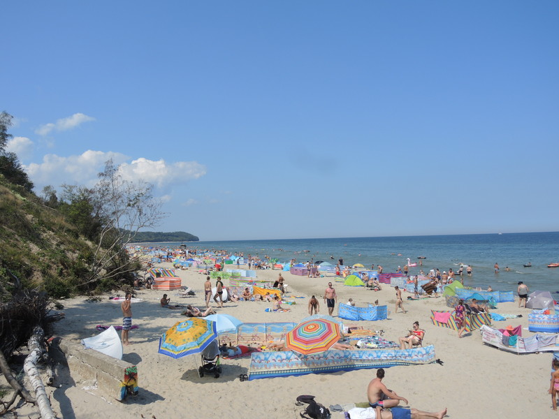 Wladyslawowo pliažas Lenkijos pajūryje