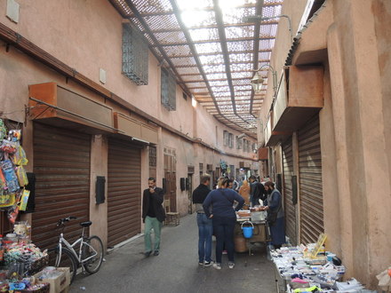 Der Dabachi gatvė Marakeše, Marokas