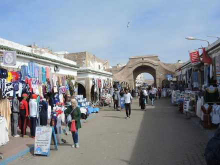 Mohamed Zerktauni aveniu Essauira netoli žuvies turgaus