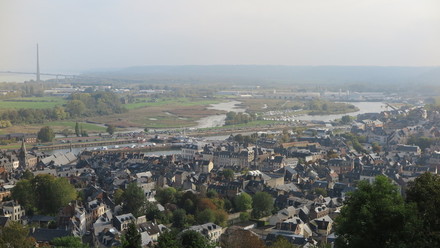 Hafleur miestelis iš viršaus