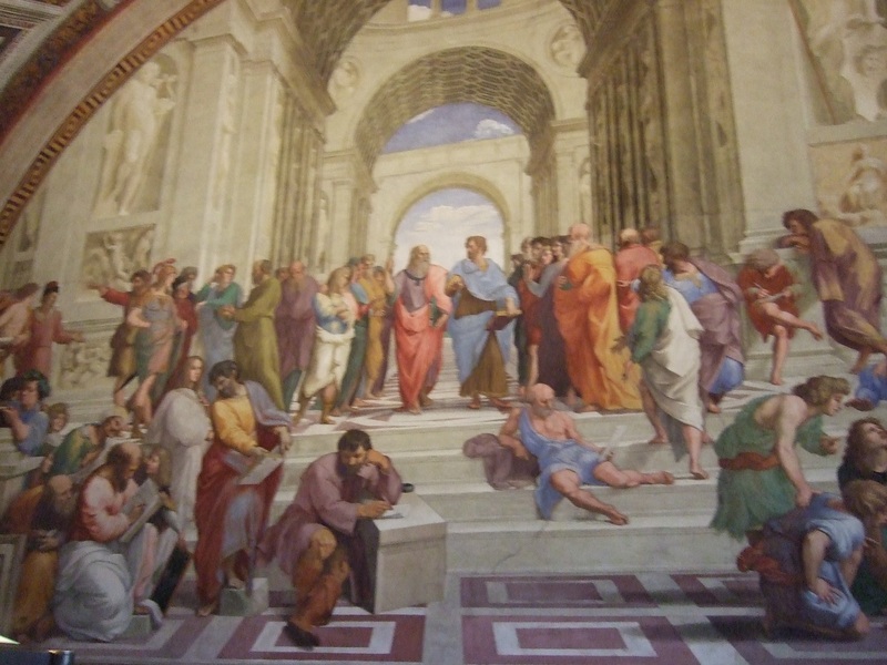 Romos muziejai Vatikanas rafaelis atėnų mokykla