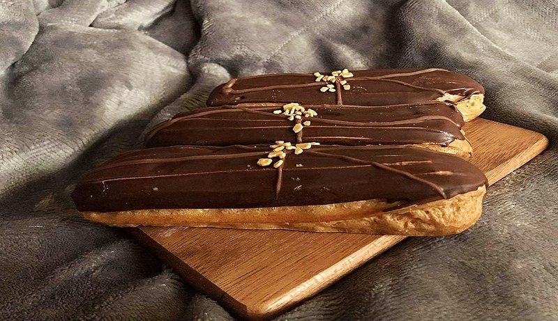 Klasikinis prancūziško šokolado pyragaitis ekleras
