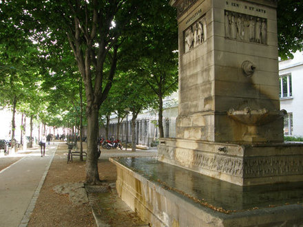 Paryžius: kaštonų alėja prie Liuksemburgo sodų