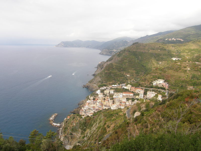 Cinque Terre ir Riomaggiore miestelis